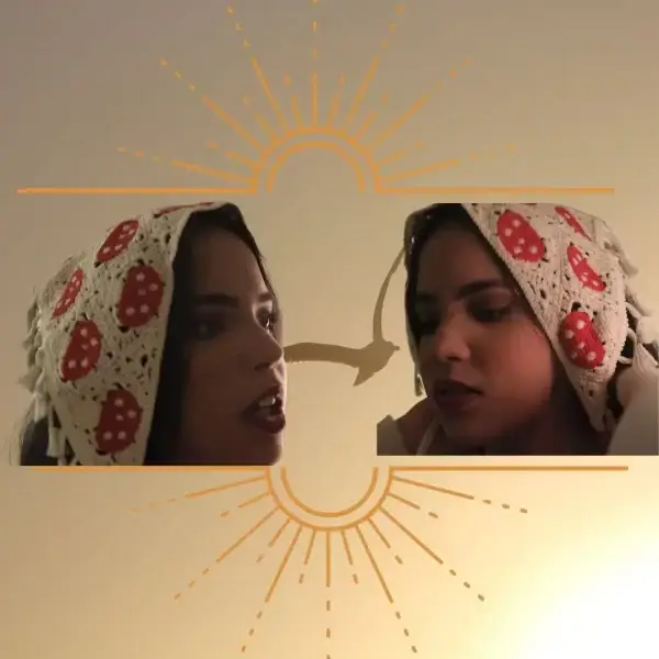 Handmade Cotton Triangle Head Scarf - Crochet Hair Bandana - Image 2