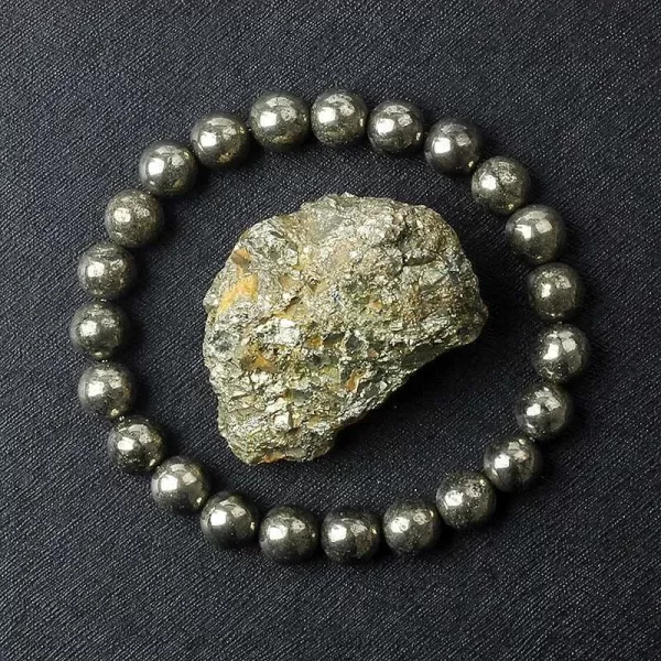 Pyrite Stone Energy Healing Bracelet – "Fool’s Gold" Protection Bracelet