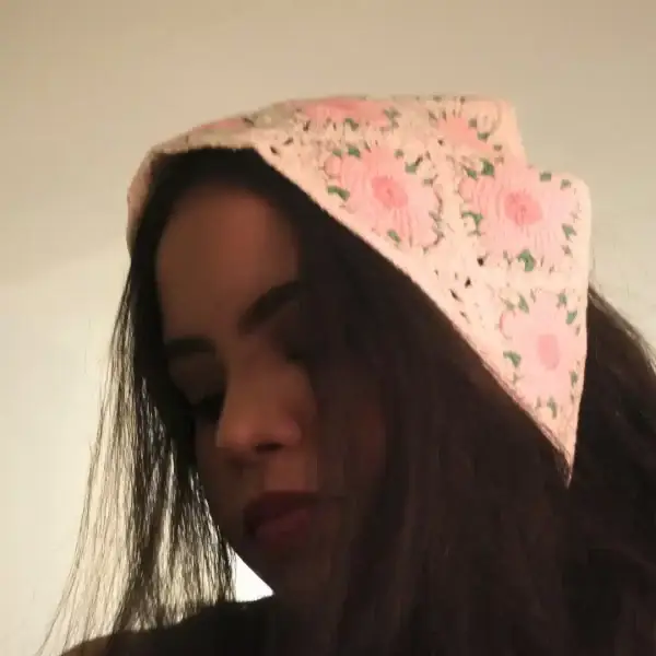 Bohemian Style Floral Knitted Hair Bandana - Image 4