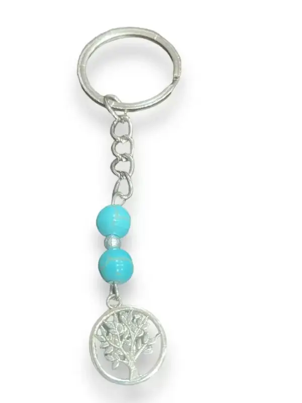 Tree of Life Keychain with Firose Beads - Durable and Elegant - Image 3