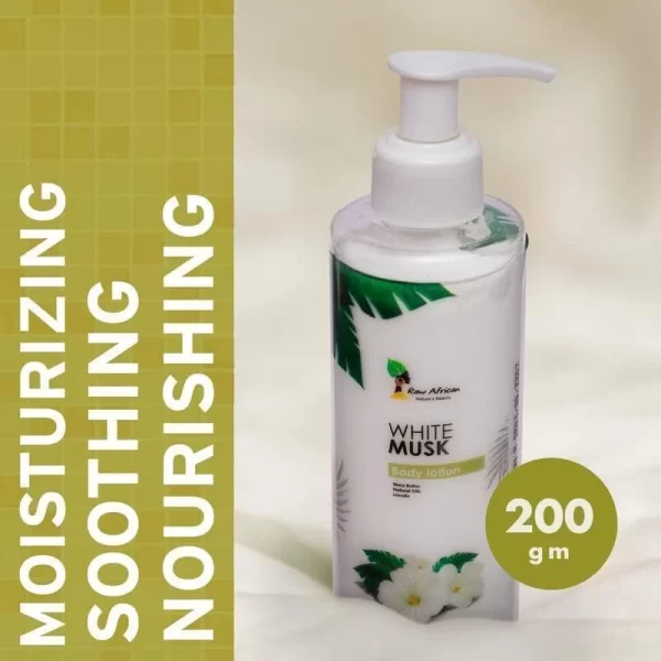 RAW AFRICAN White Musk Body Lotion - Image 3