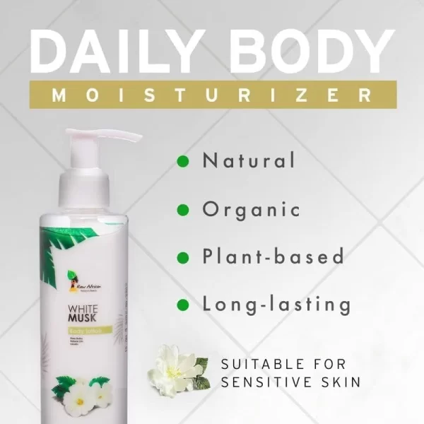 RAW AFRICAN White Musk Body Lotion - Image 4