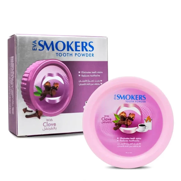Eva Smokers Toothpowder with Clove - Natural Herbal Whitening & Fresh Breath