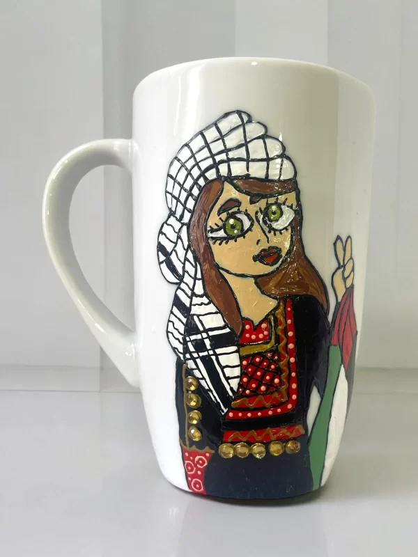 Handcrafted Palestinian Peace Mug - Image 4