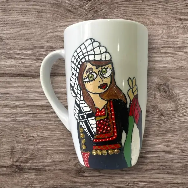 Handcrafted Palestinian Peace Mug - Image 6