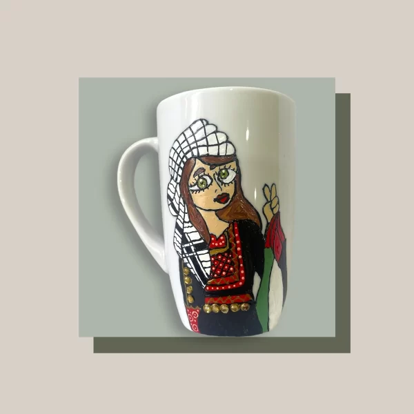 Handcrafted Palestinian Peace Mug - Image 5