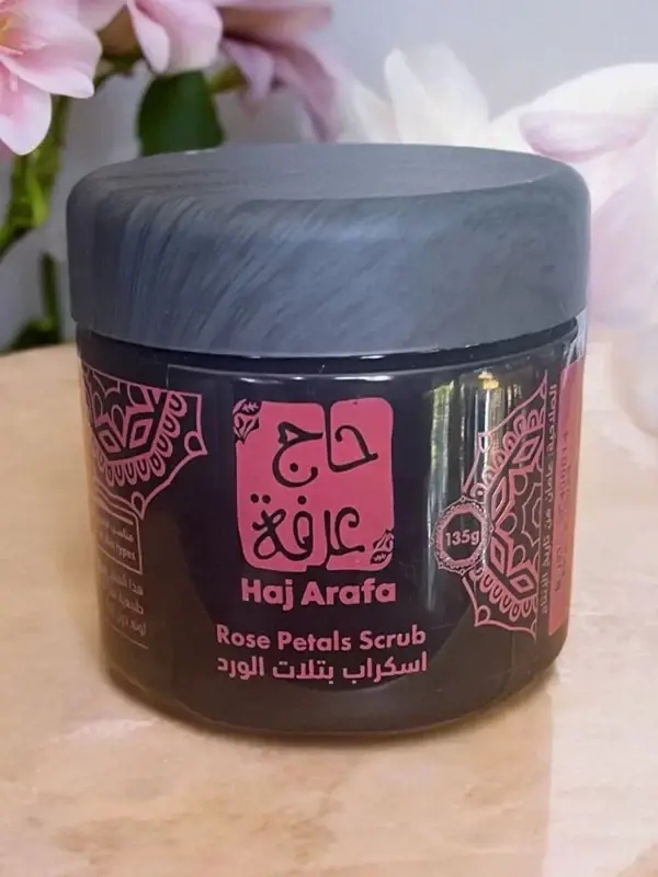 Haj Arfa Organic Rose Petals Scrub - Nourishing & Exfoliating - Image 4