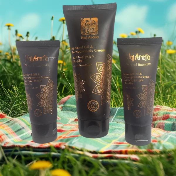 Haj Arafa Almond Oil and Pomegranate Cream - Nourishing & Rejuvenating Skincare - Image 3
