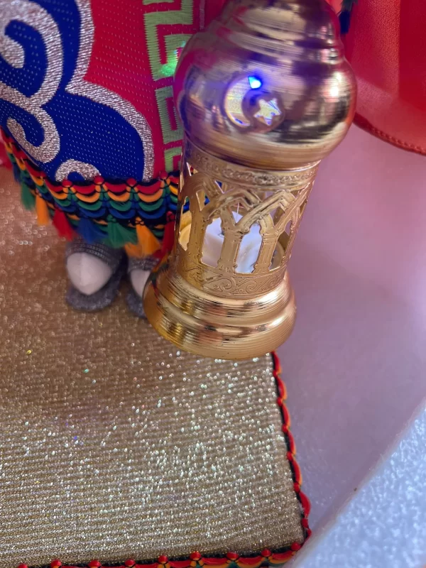 Handmade Egyptian Dressed Doll with Decorative Base and Accessories - Image 5
