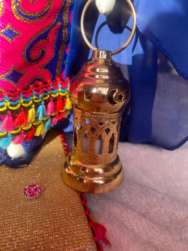 Handmade Egyptian Dressed Doll with Decorative Base and Accessories - Image 6