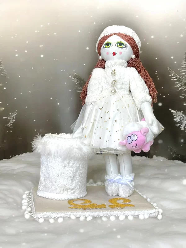 Handmade Holiday Doll with Arabic Calligraphy - Image 4