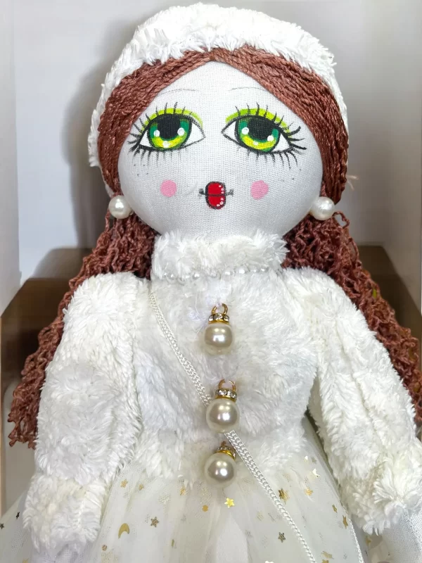 Handmade Holiday Doll with Arabic Calligraphy - Image 2