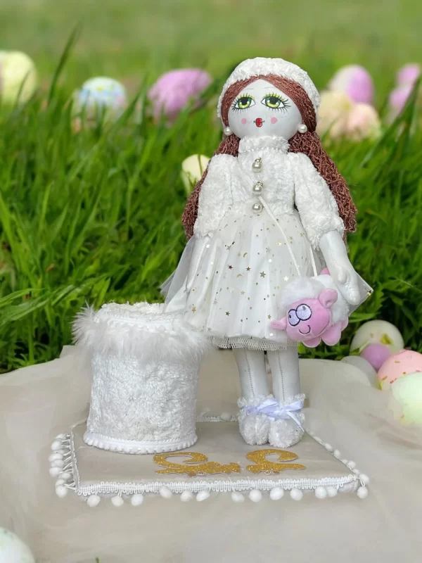 Handmade Holiday Doll with Arabic Calligraphy - Image 7