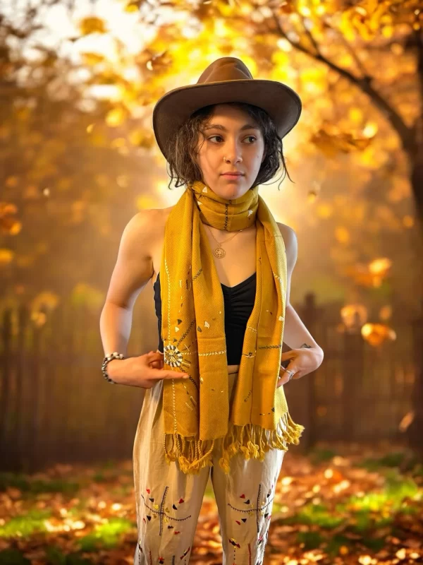 Handwoven Siwan Woolen Scarf - Authentic Egyptian Design - Image 5
