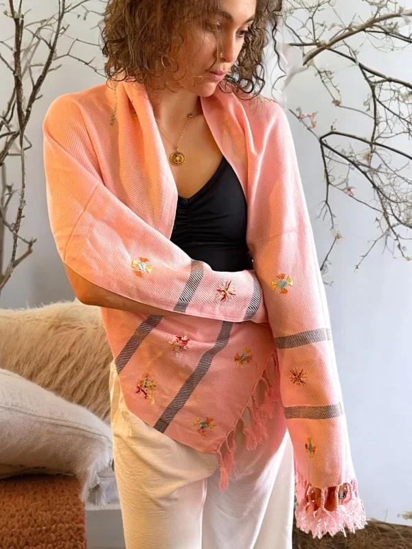 Handwoven Woolen Scarf - Inspired by Authentic Siwa Designs
