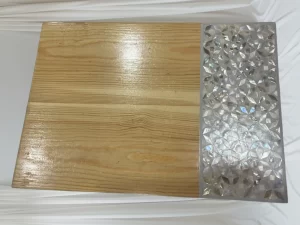 Elegant Wood and Mother-of-Pearl Cutting Board – Handcrafted in Egypt