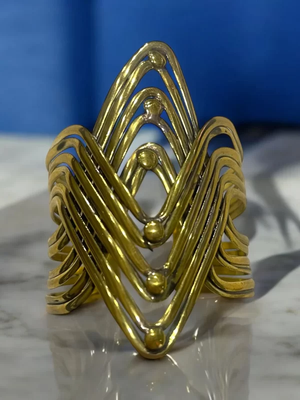 Women's Fashion Punk Zig Zag Cuff Ring Set - Image 3