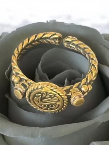 Handmade Brass Ring with Arabic Calligraphy - "Health"