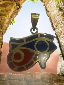 Eye of Ra Enamel Pendant – Ancient Egyptian Protection Symbol