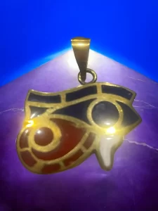 Eye of Ra Enamel Pendant – Ancient Egyptian Protection Symbol