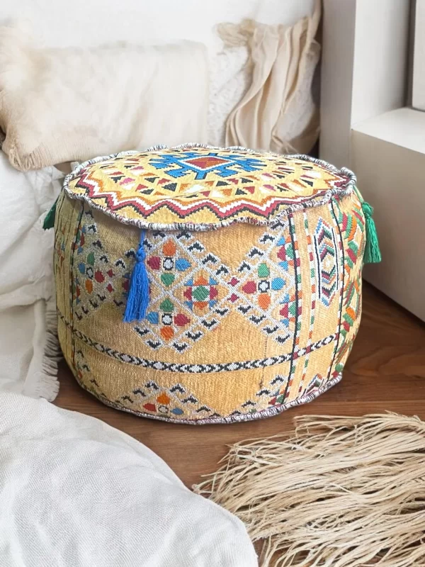 Arabian Seating Floor Pouf – sugar - Image 4