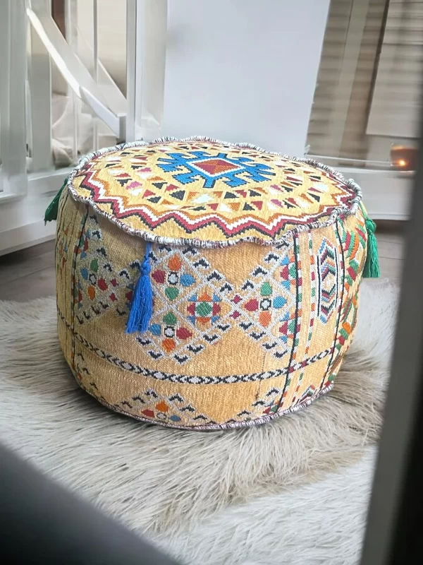 Arabian Seating Floor Pouf – sugar - Image 5