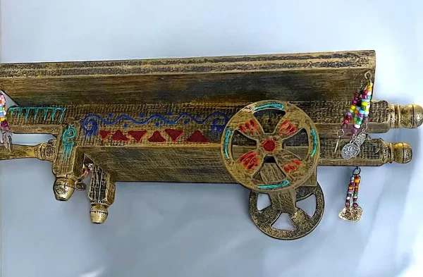 "Beit El Ezz" Ahlan we Sahlan Arabic Handmade Wooden Glass Tray – Calligraphy Art - Image 4