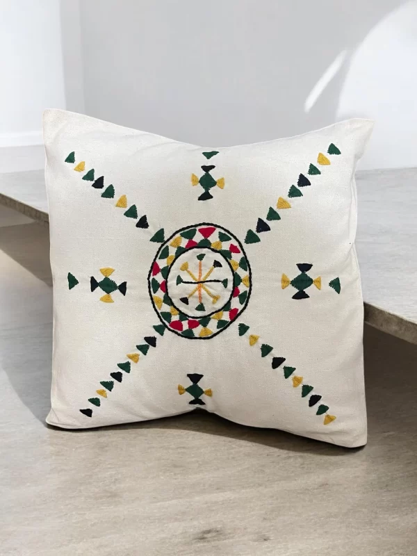 Hand-Embroidered Siwa Cushion - Image 4
