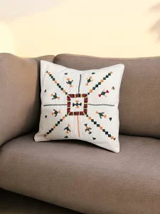 Hand-Embroidered 17" Egyptian Siwa Tribal Cushion