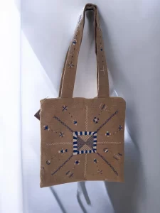 Siwa Geometric Hand-Embroidered Collectible Tote Bag