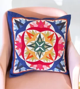 Colorburst Khayamiya Cushion