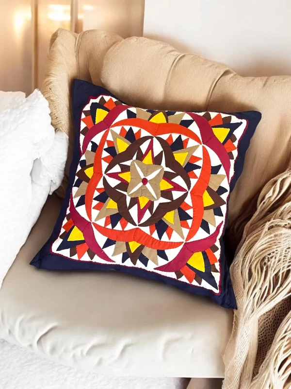 Egyptian Khayamiya Patchwork Cushion - Image 4
