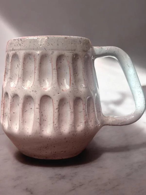 Handmade Speckled Pottery Mug - Image 3