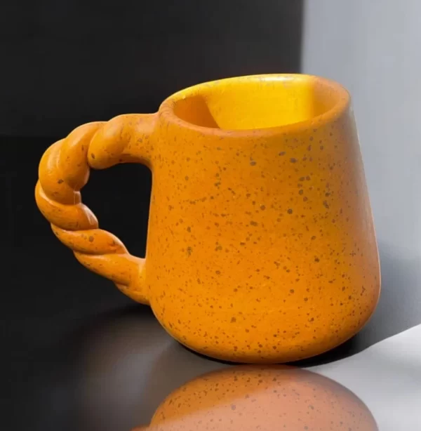 Golden Sunrise Handmade Pottery Mug