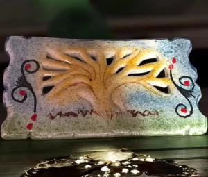 Handcrafted Pottery Tree of Life Trivet