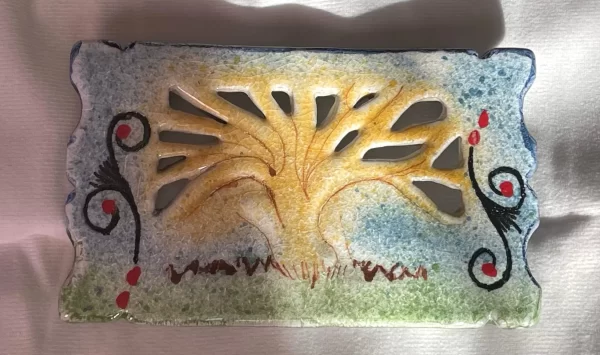 Handcrafted Pottery Tree of Life Trivet