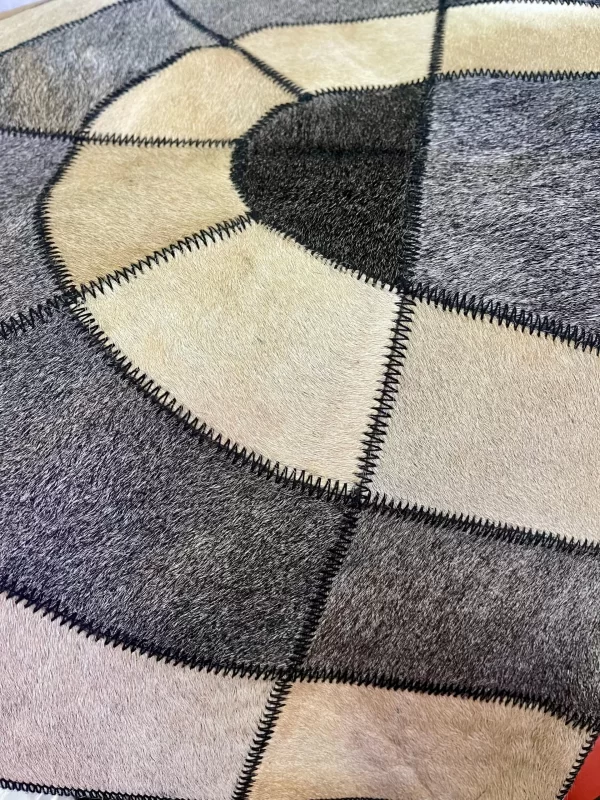 Handmade Cowhide Patchwork Rug or Table Runner - Image 6