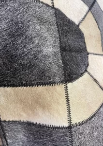 Handmade Cowhide Patchwork Rug or Table Runner