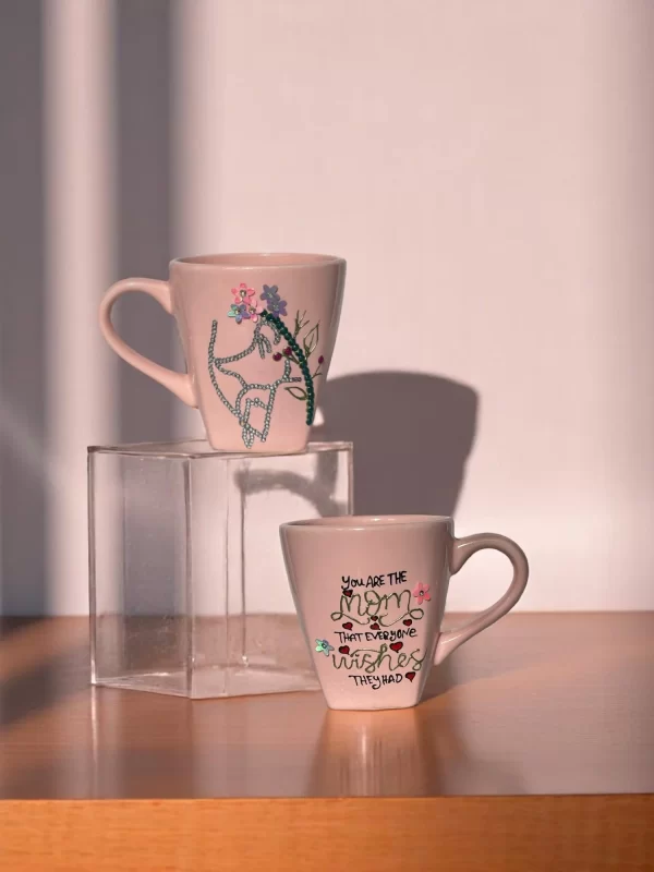 Handmade Pink Mother’s Day Mug – “You Are the Mom Everyone Wishes They Had” - Image 3