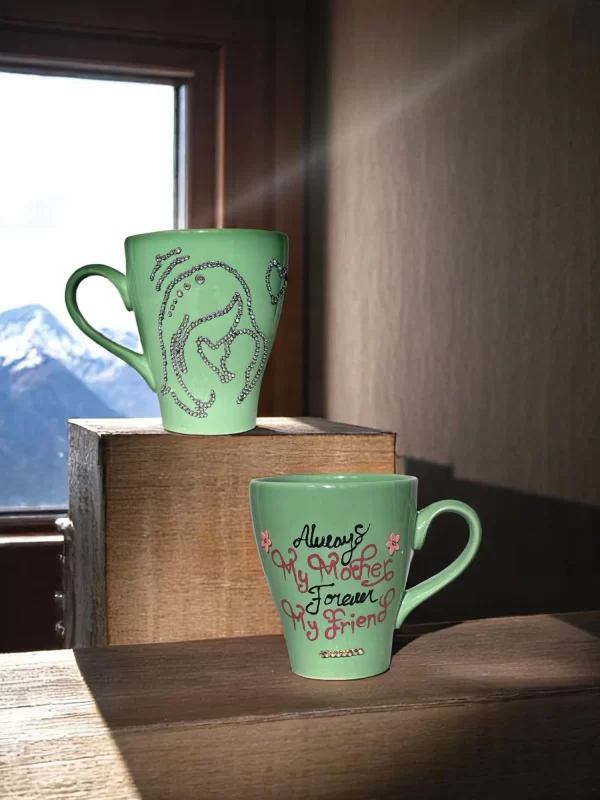 “Always My Mother, Forever My Friend” Handmade Mother’s Day Mug - Image 3