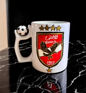 Hand-Painted Al Ahly FC Mug