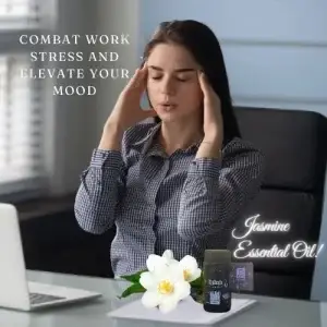 Pure Jasmine Essential Oil - Romantic Aroma for Stress Relief and Skin Care