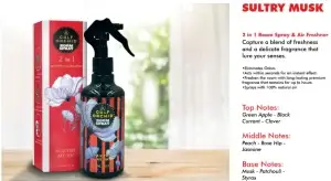 Gulf Orchid Sultry Musk Room Spray - 2-in-1 Freshener and Sanitizer - 300ml