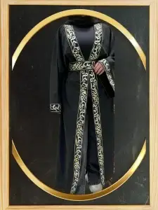 Silver & Gold Mix Arabian Letters Kaftan - Embrace Elegance Daily