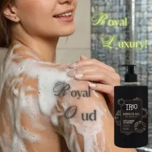 TRIO PRO Royal Oud Shower Gel - Deep Cleansing & Hydrating - 800ml