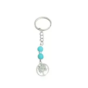 Tree of Life Keychain with Firose Beads - Durable and Elegant
