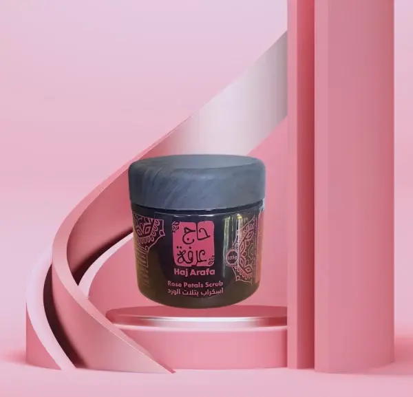 Haj Arfa Organic Rose Petals Scrub - Nourishing & Exfoliating