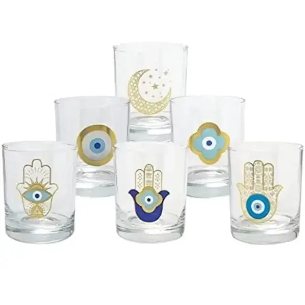 Mindada Layal Istanbul Old Fashioned Glass Set - 6 Elegant 250ml