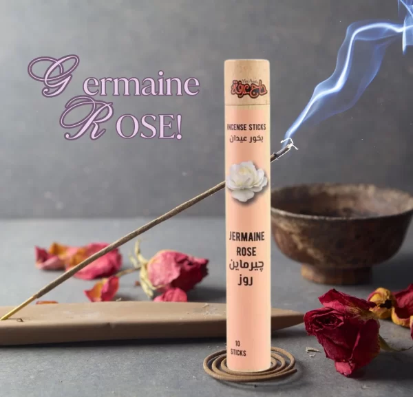 Haj Arafa Germaine Rose Incense Sticks - Handcrafted, Organic & Spiritual Aromatherapy - Image 2