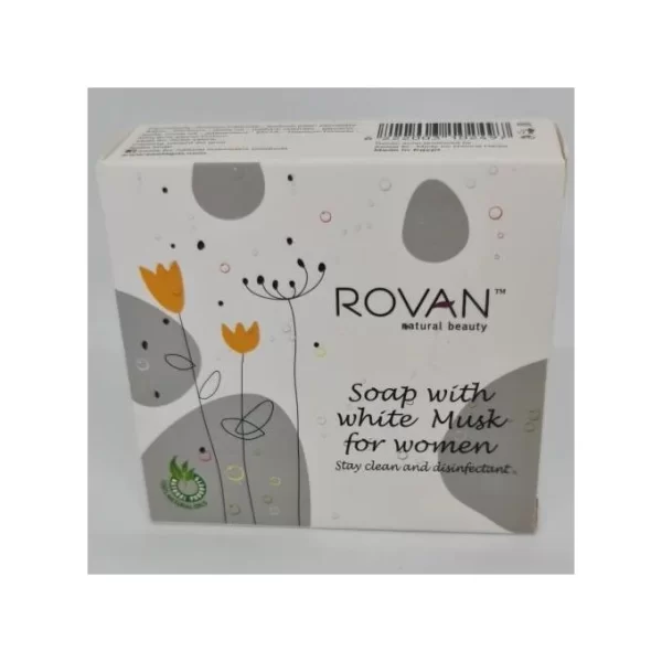 Asalat El Mady Rovan White Musk Soap - 90g - Image 2